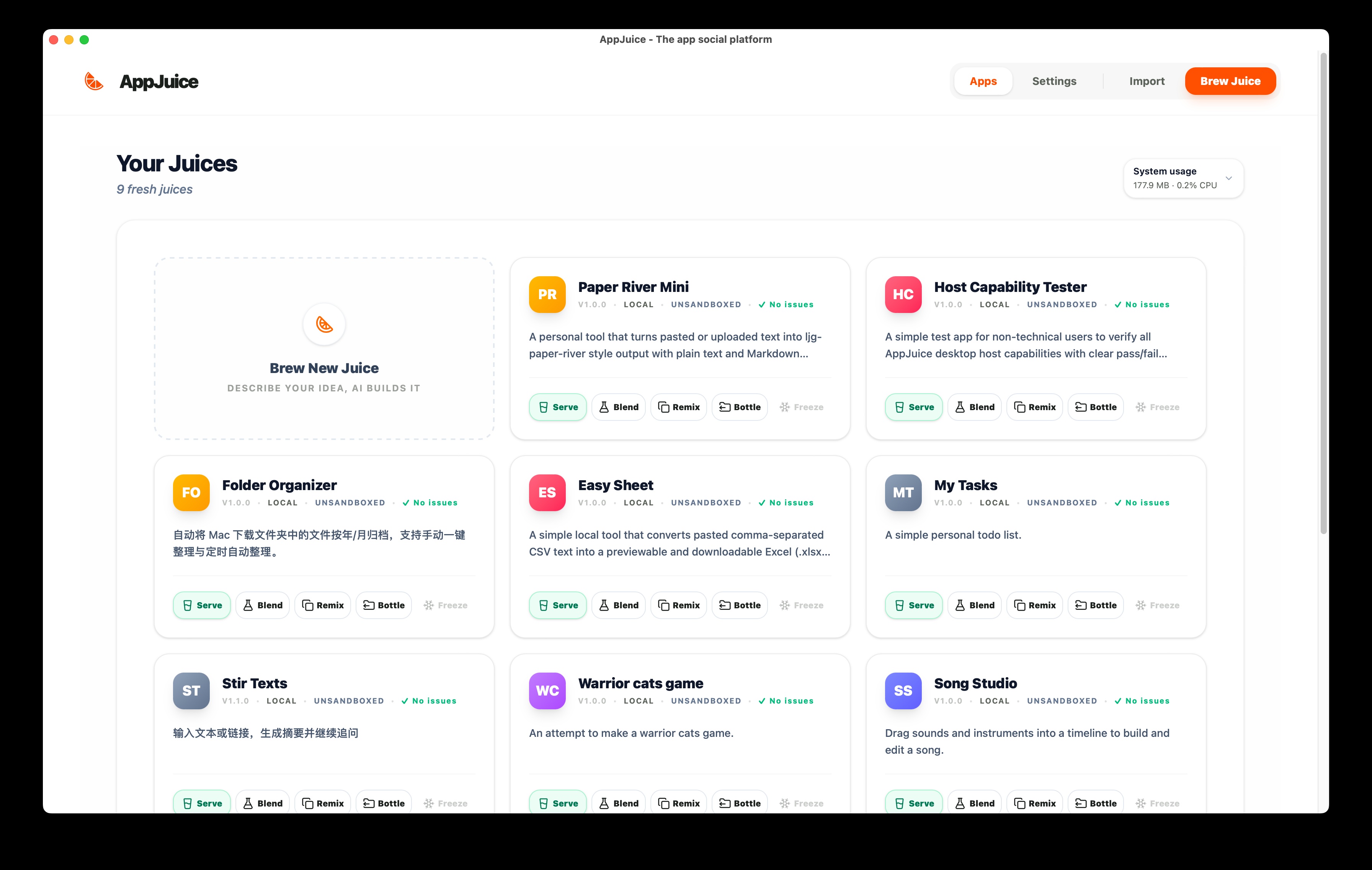 App Manager Dashboard — Your apps at a glance